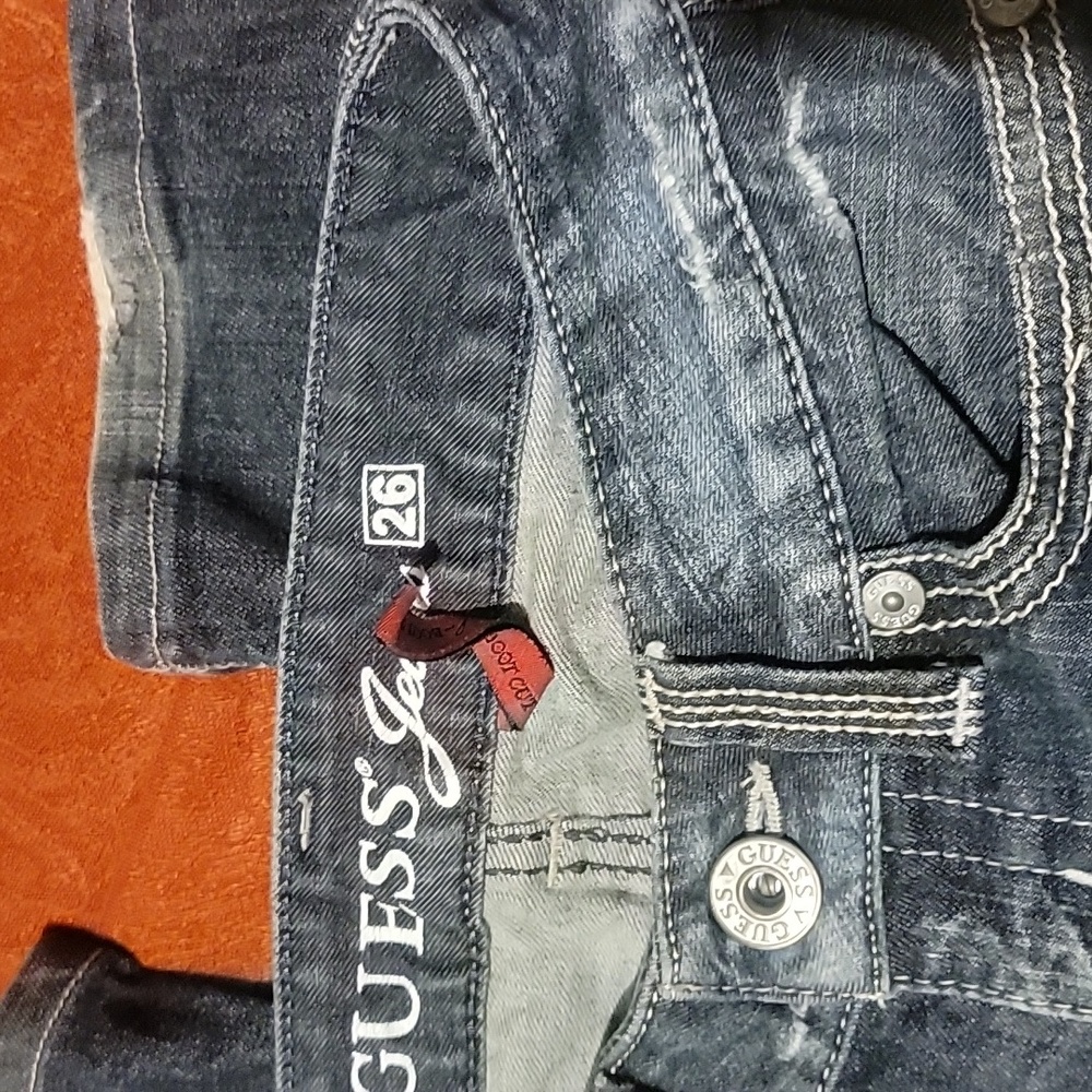 Guess Low Rise Daredevil Bootcut Jeans 26 - Picture 2 of 5
